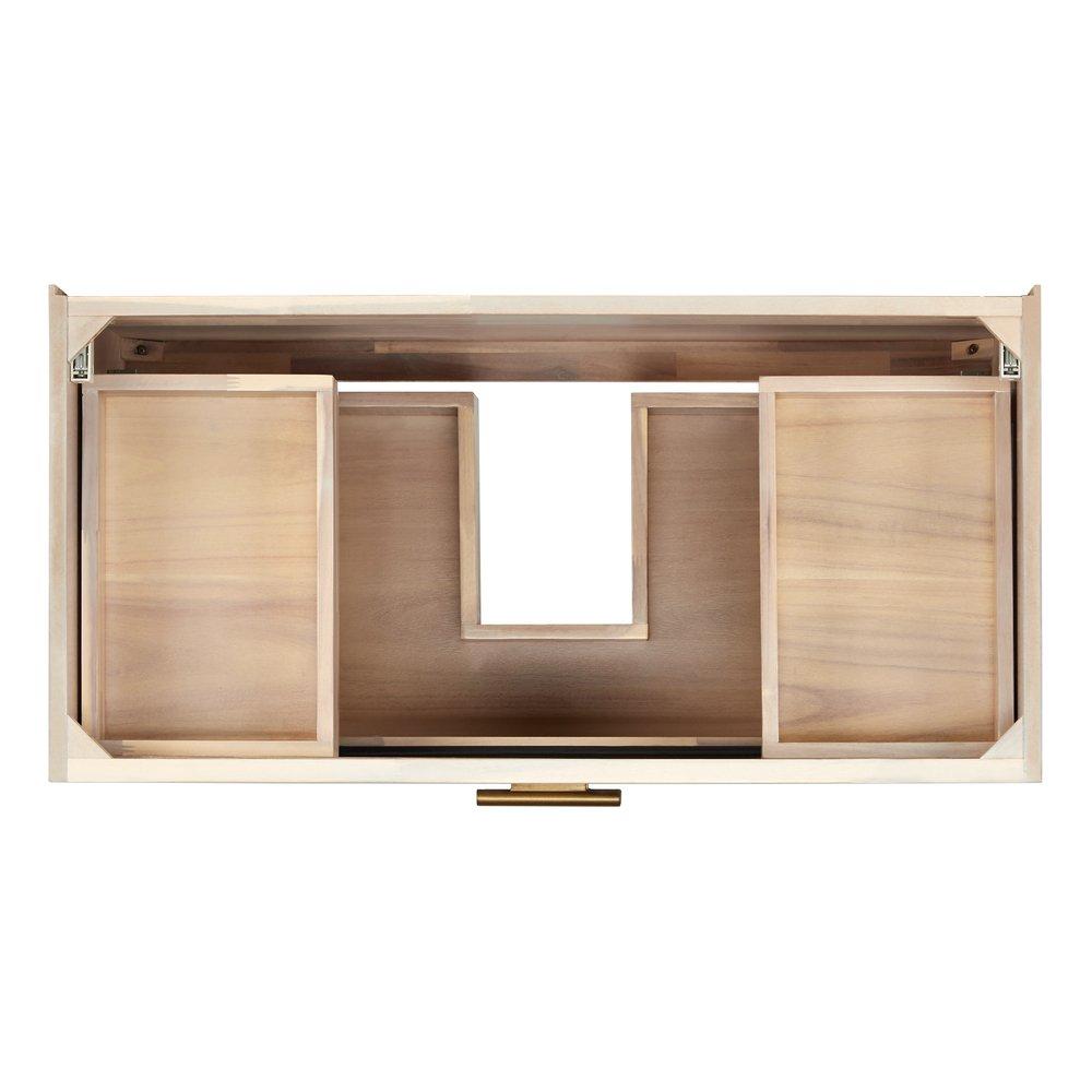 Signature Hardware Whitewash 36 in. Wall Mount Vanity 