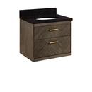 24 in. Wall Mount Vanity in Grey Wash