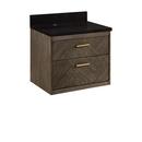 24 in. Wall Mount Vanity in Grey Wash