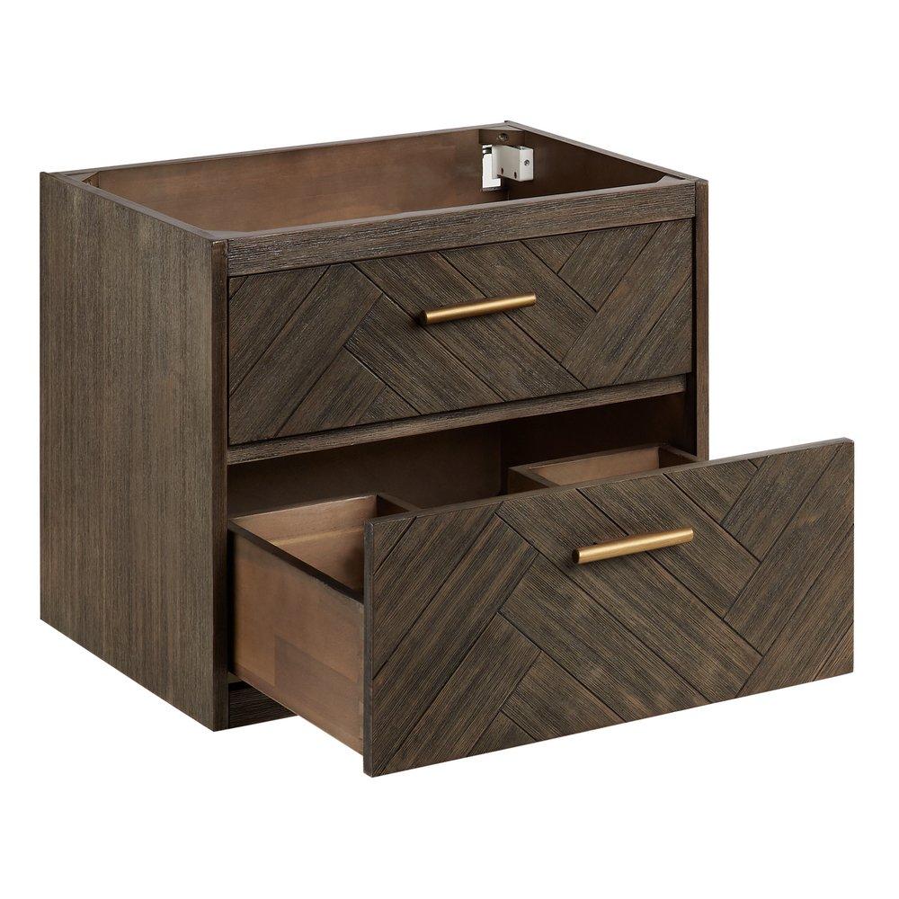 Signature Hardware Grey Wash 24 in. Wall Mount Vanity 