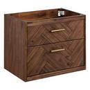 Signature Hardware Russet Brown 24 in. Wall Mount Vanity 