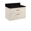 30 in. Wall Mount Vanity in Whitewash