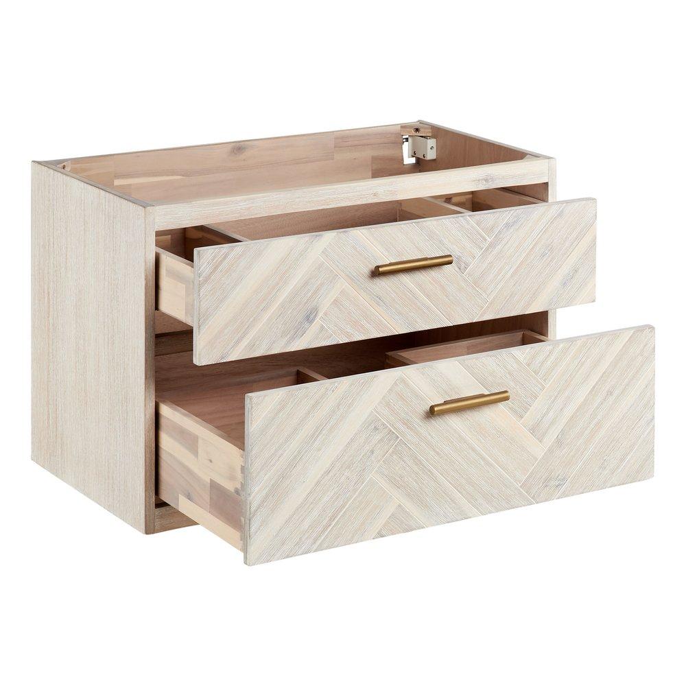 Signature Hardware Whitewash 30 in. Wall Mount Vanity 