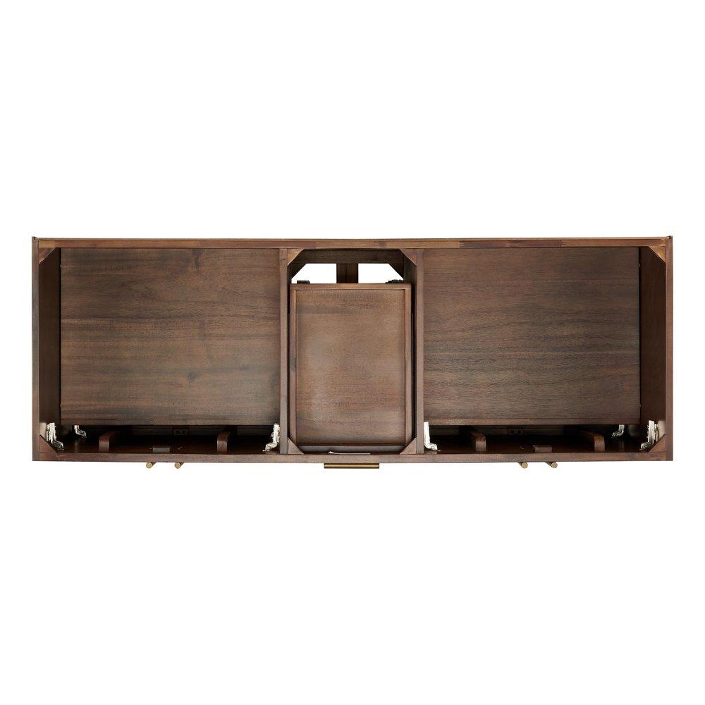 Signature Hardware Russet Brown 60 in. Floor Mount Vanity 