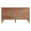 Signature Hardware Russet Brown 60 in. Floor Mount Vanity 