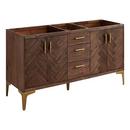 Signature Hardware Russet Brown 60 in. Floor Mount Vanity 