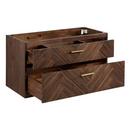 Signature Hardware Russet Brown 36 in. Wall Mount Vanity 
