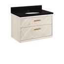 30 in. Wall Mount Vanity in Whitewash