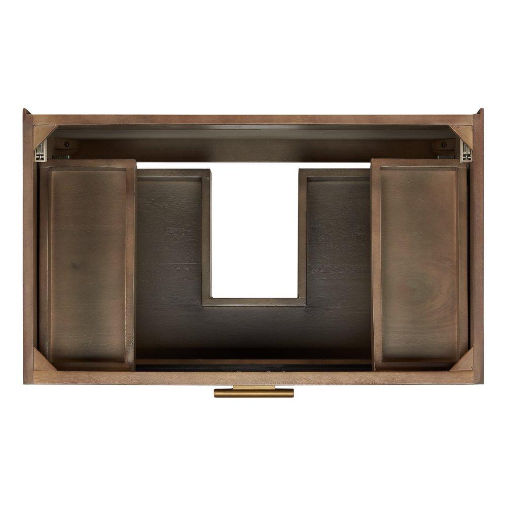 Signature Hardware Grey Wash 30 in. Wall Mount Vanity 