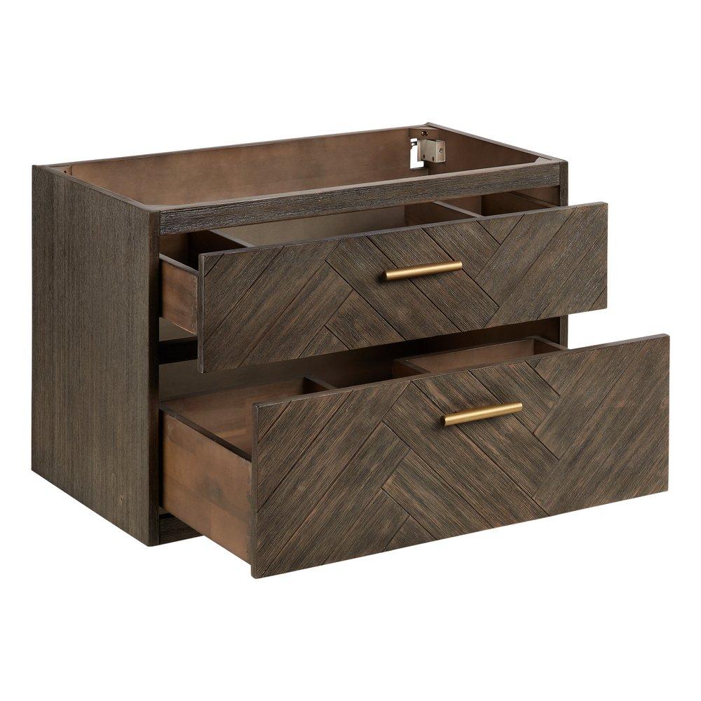 Signature Hardware Grey Wash 30 in. Wall Mount Vanity 