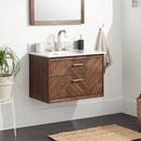 Signature Hardware Russet Brown 30 in. Wall Mount Vanity 