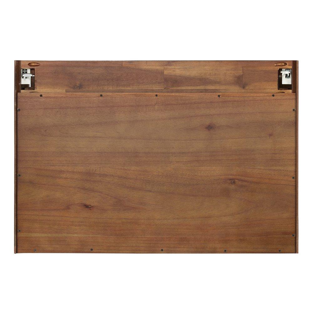 Signature Hardware Russet Brown 30 in. Wall Mount Vanity 