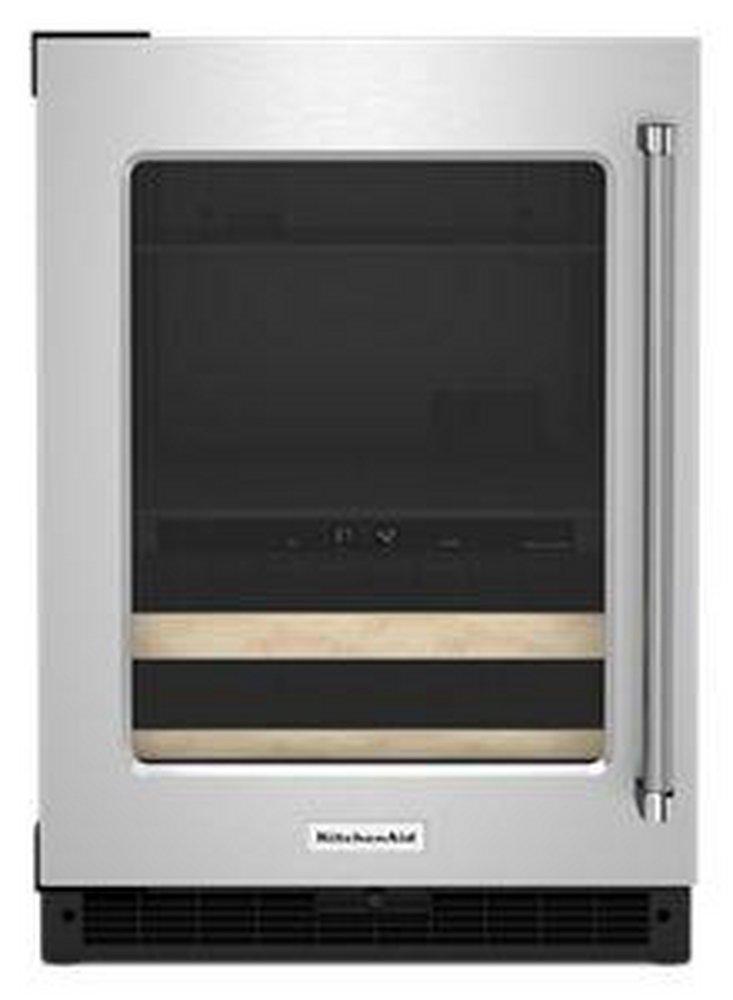 KitchenAid Stainless Steel 23-7/8 in. 4.8 cu. ft. Beverage Center 