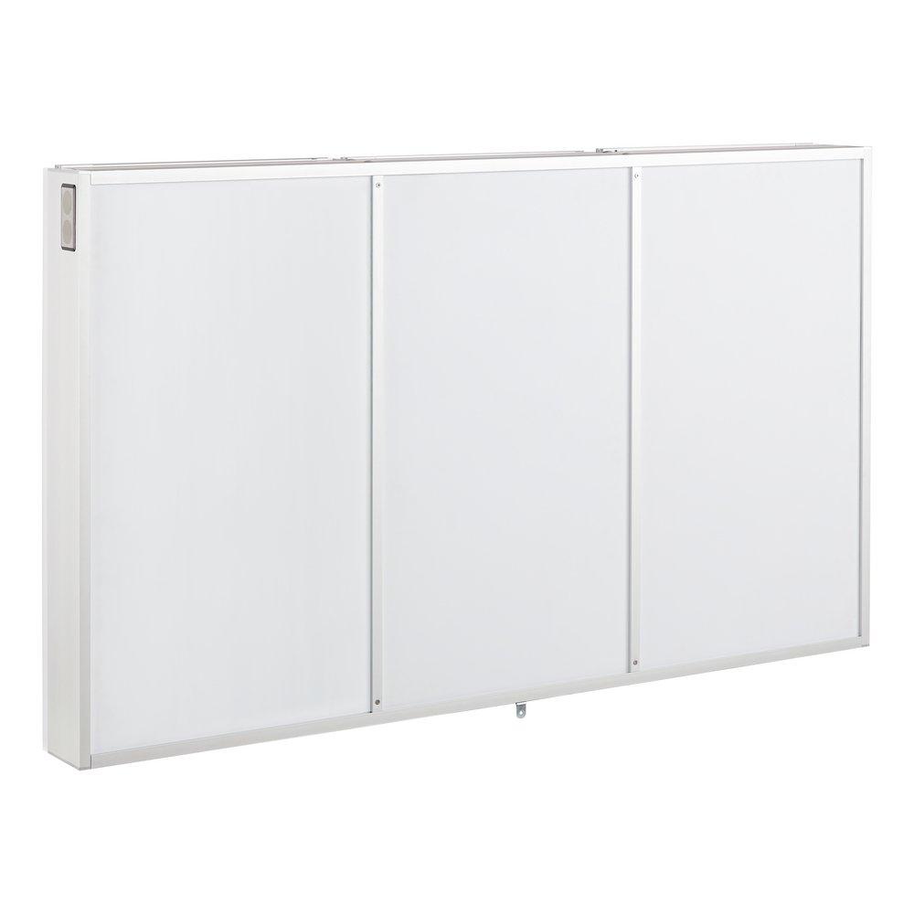 Signature Hardware Aluminum 53-1/4 x 32 in. Surface Mount Medicine Cabinet 