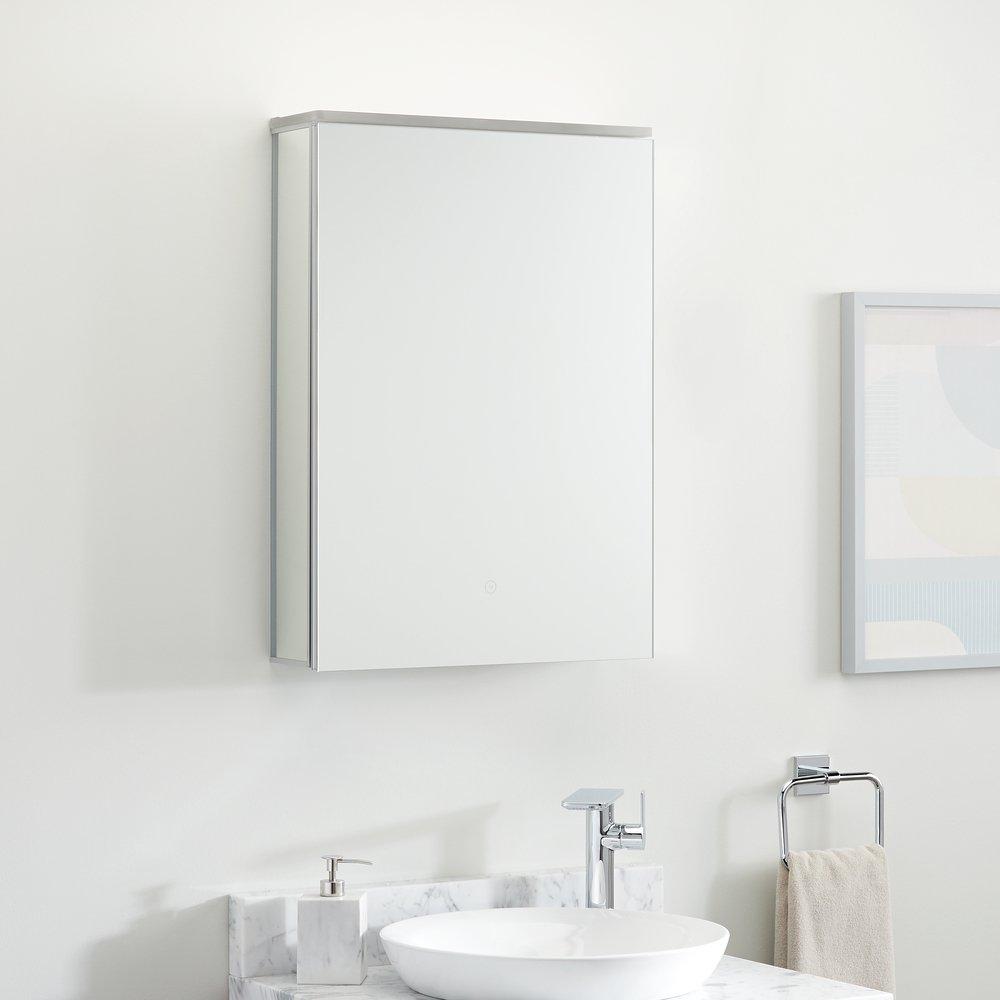 Signature Hardware Aluminum 19-3/4 x 27-5/8 in. Surface Mount Medicine Cabinet 