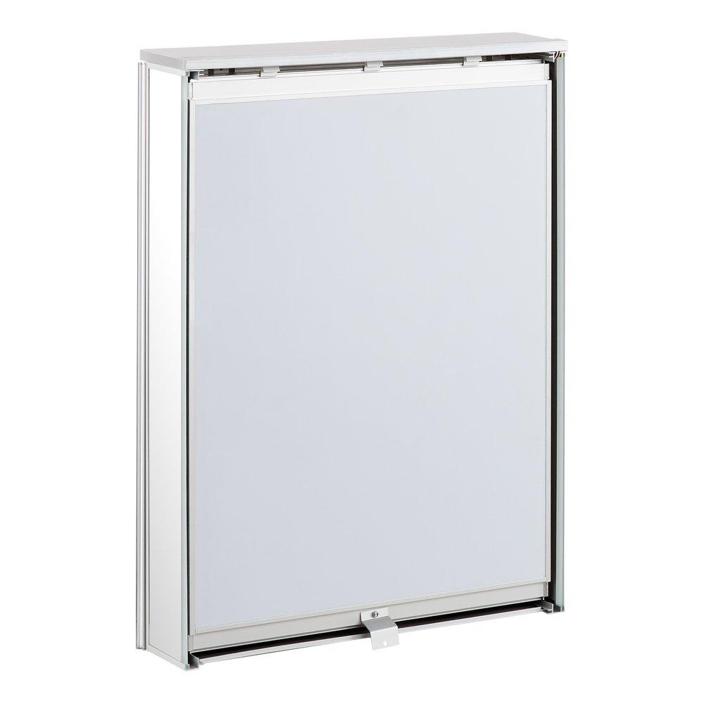 Signature Hardware Aluminum 19-3/4 x 27-5/8 in. Surface Mount Medicine Cabinet 