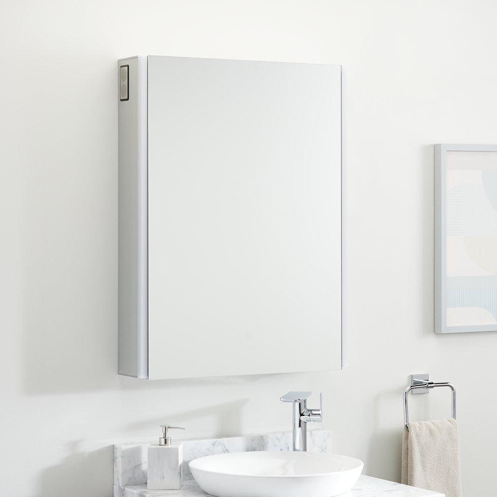 Signature Hardware Aluminum 24 x 32 in. Surface Mount Medicine Cabinet 