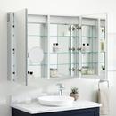 Signature Hardware Aluminum 39-1/2 x 32 in. Surface Mount Medicine Cabinet 