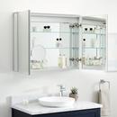 Signature Hardware Aluminum 35-1/2 x 27-5/8 in. Surface Mount Medicine Cabinet 