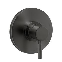 Single Handle Pressure Balancing Valve Trim in Flat Black