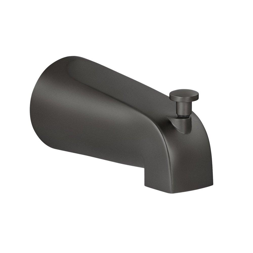 Miseno Flat Black Tub Spout with Integrated Diverter 