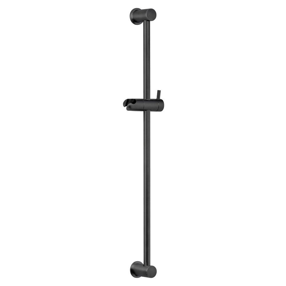 Miseno Flat Black 28 in. Shower Rail 