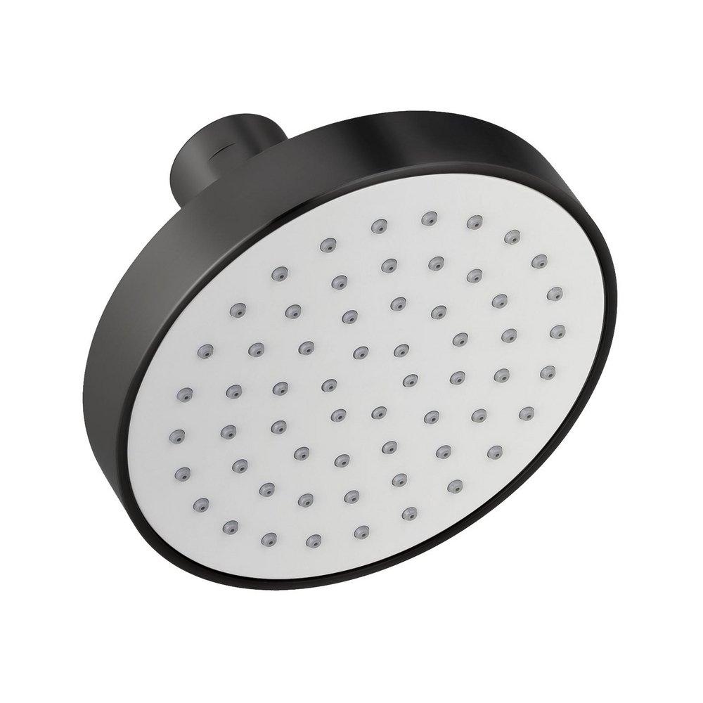 Miseno Flat Black Single Function Full Showerhead 