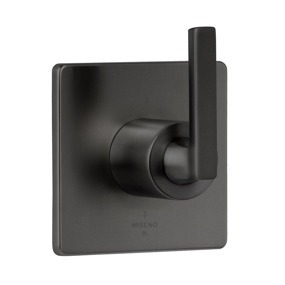 Miseno Flat Black Single Handle Bathtub & Shower Faucet (Trim Only) 