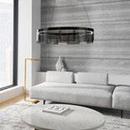 Visual Comfort & Co. Modern Smoke 7 x 30-3/5 in. 43.9W 1-Tier 1-Light Integrated LED Contemporary, Mid-century and Modern Chandelier 