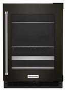 KitchenAid Black Stainless 23-7/8 in. 4.8 cu. ft. Beverage Center 