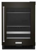 KitchenAid Black Stainless 23-7/8 in. 4.8 cu. ft. Beverage Center