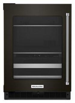 23-7/8 in. 14 Bottles Beverage Center in Black Stainless Steel with PrintShield&trade; Finish