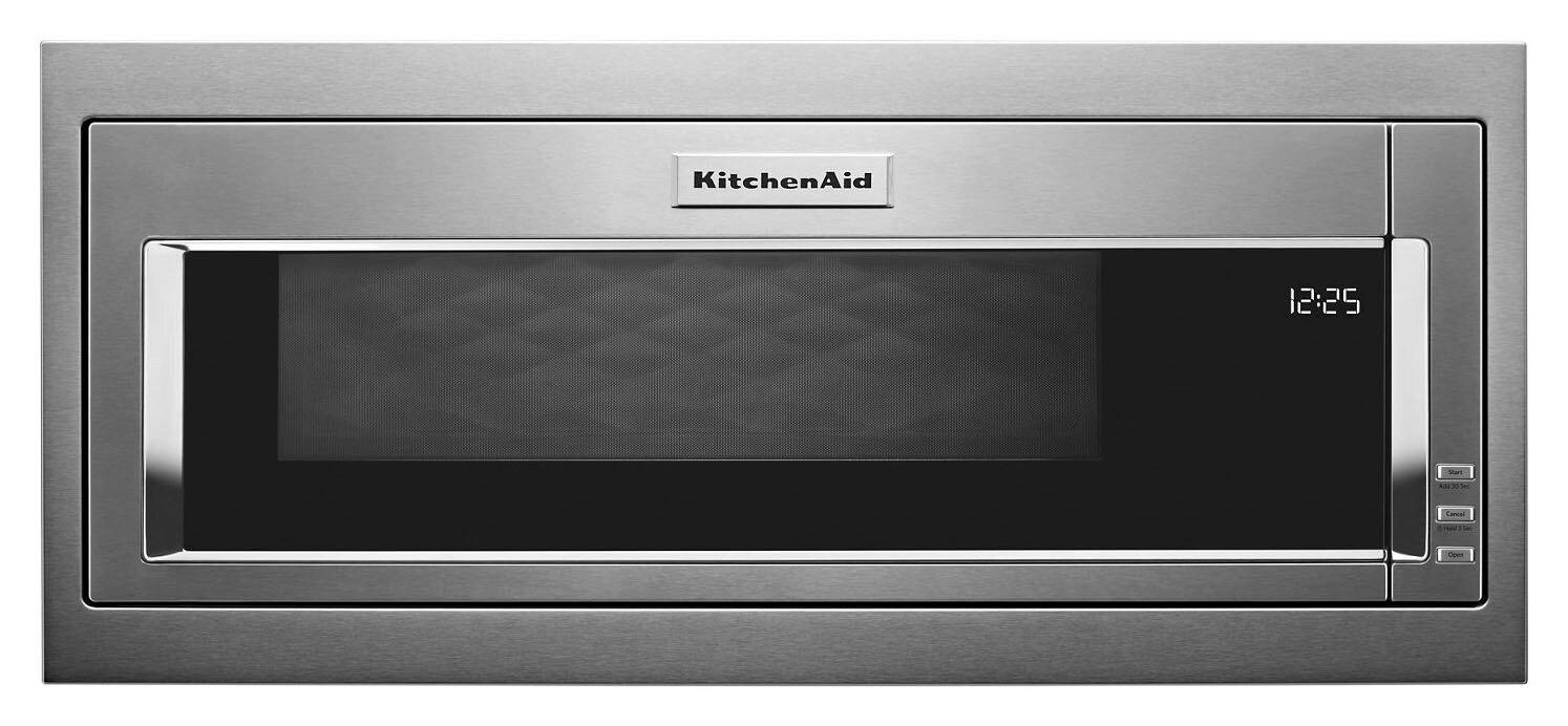 KitchenAid Stainless Steel 14 x 18 in. 1000W 15A 1.1 cu. ft. Built-In Microwave 