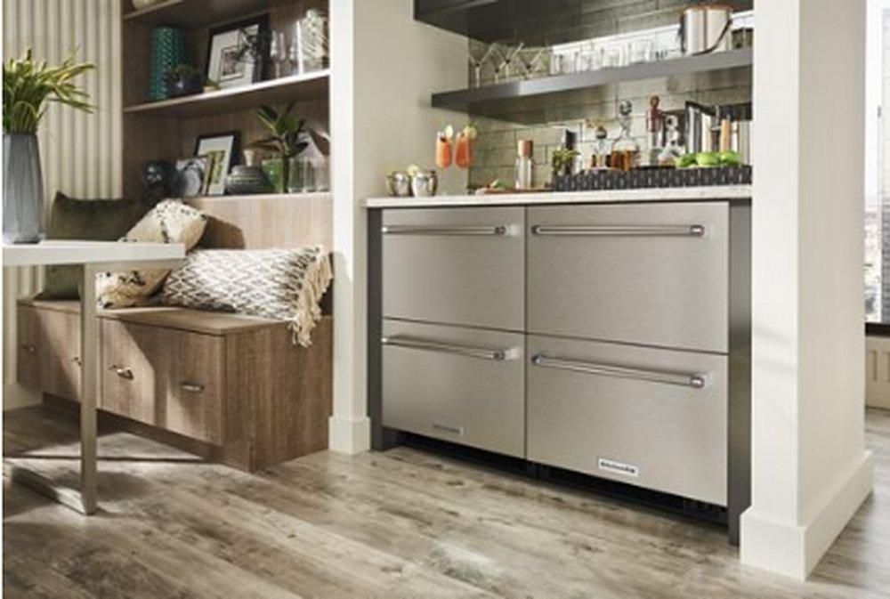 KitchenAid Stainless Steel 4.4 cu. ft. Double Drawer and Undercounter Refrigerator 