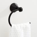 Towel Ring in Matte Black