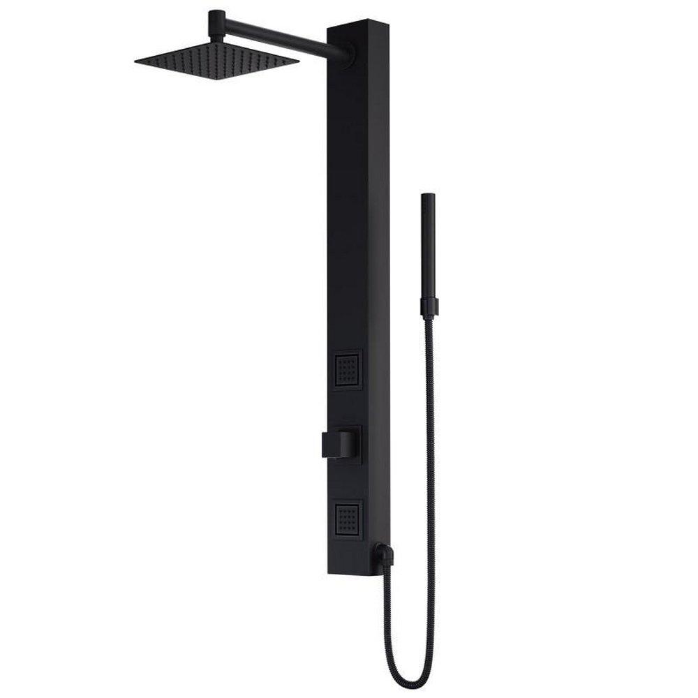 Vigo Industries Matte Black Single Handle Single Function Shower System 