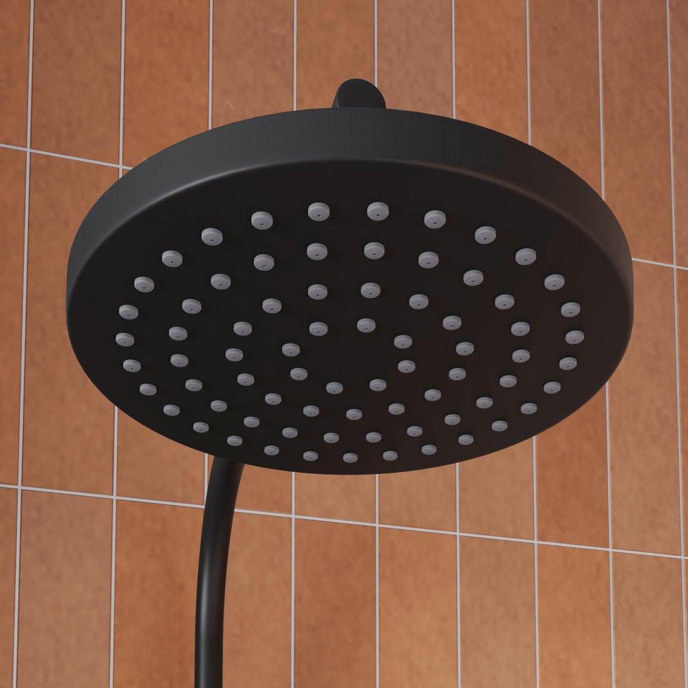 Signature Hardware Matte Black Single Function Showerhead 