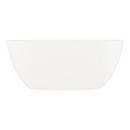 Signature Hardware White 59 x 29 in. Freestanding Bathtub with Center Drain 