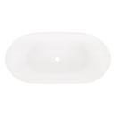 Signature Hardware White 66 x 32 in. Freestanding Bathtub with Center Drain 