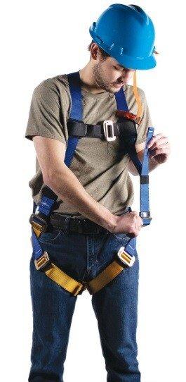 Werner Blue Polyester Construction Harness 