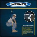 Werner Ladder Blue Polyester Construction Harness 