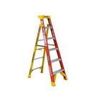 Werner Ladder Orange Fiberglass 300 lb. Step Ladder 