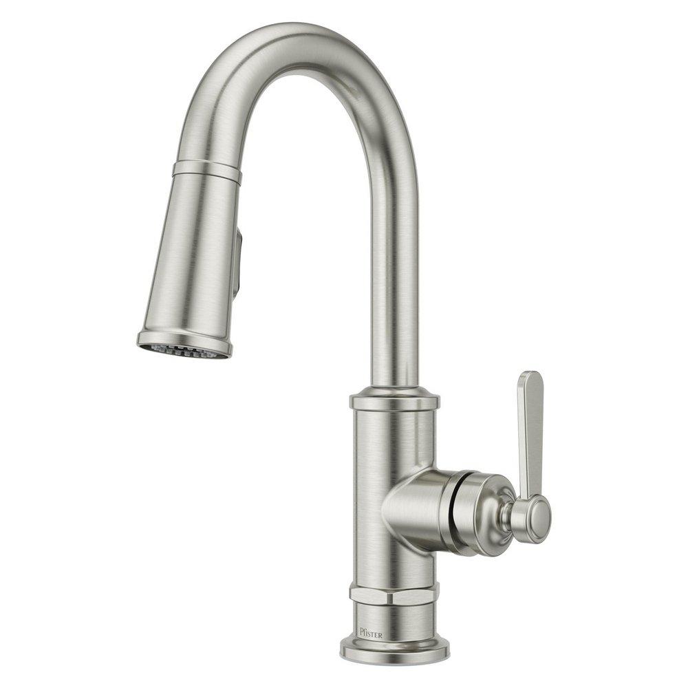 Pfister Stainless Steel Single Handle Lever Bar Faucet 