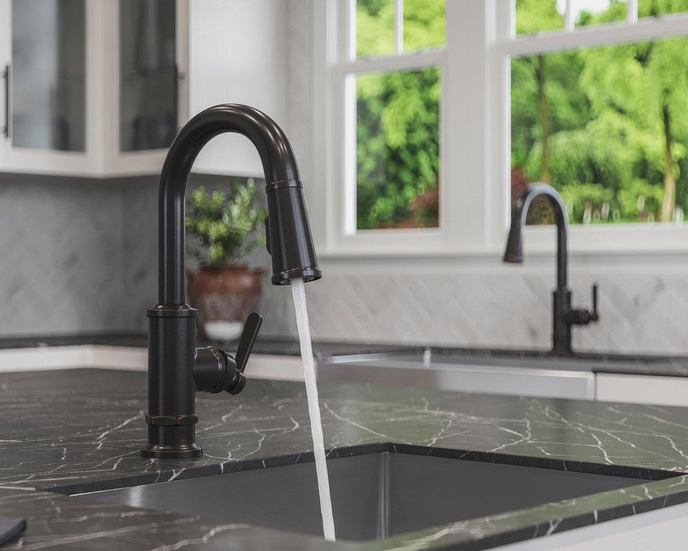 Pfister Tuscan Bronze Single Handle Lever Bar Faucet 