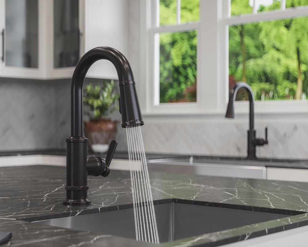 Pfister Tuscan Bronze Single Handle Lever Bar Faucet 