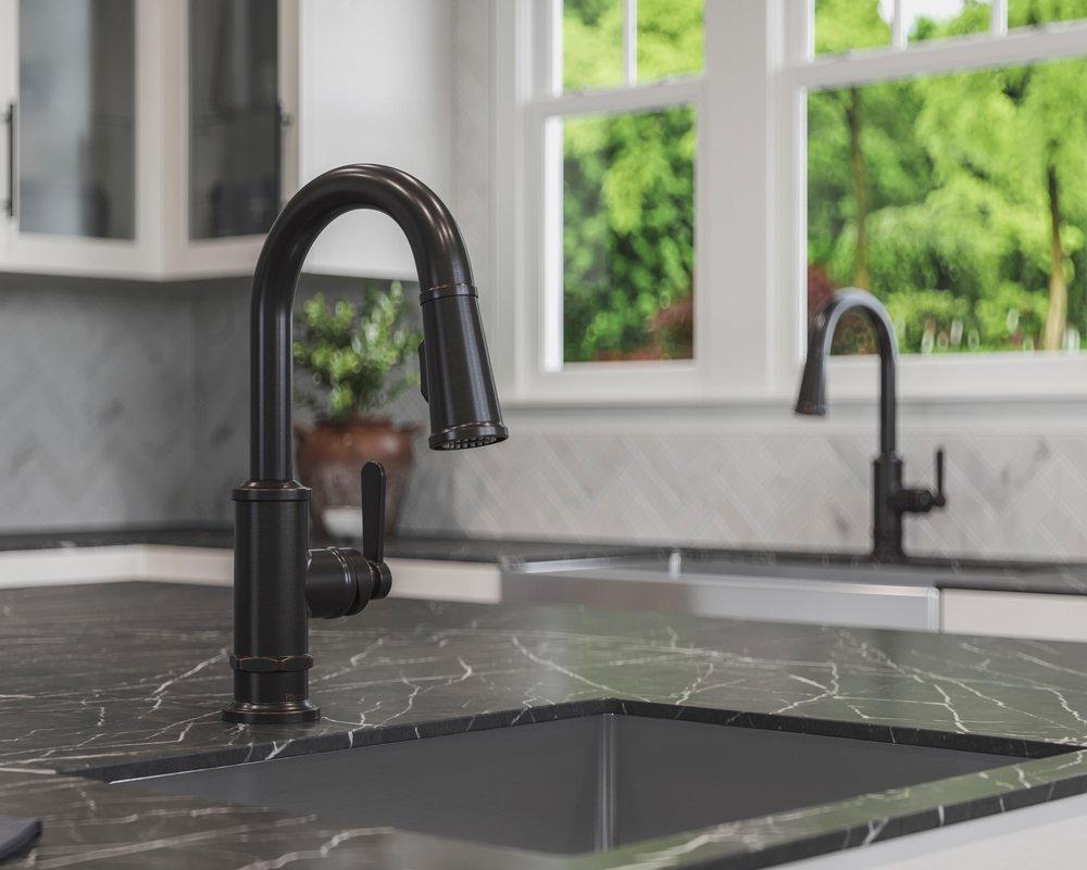Pfister Tuscan Bronze Single Handle Lever Bar Faucet 