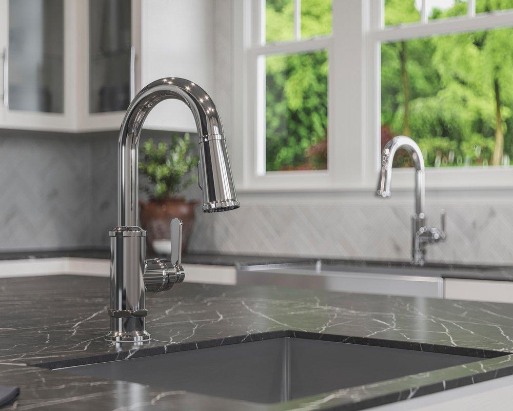 Pfister Polished Chrome Single Handle Lever Bar Faucet 