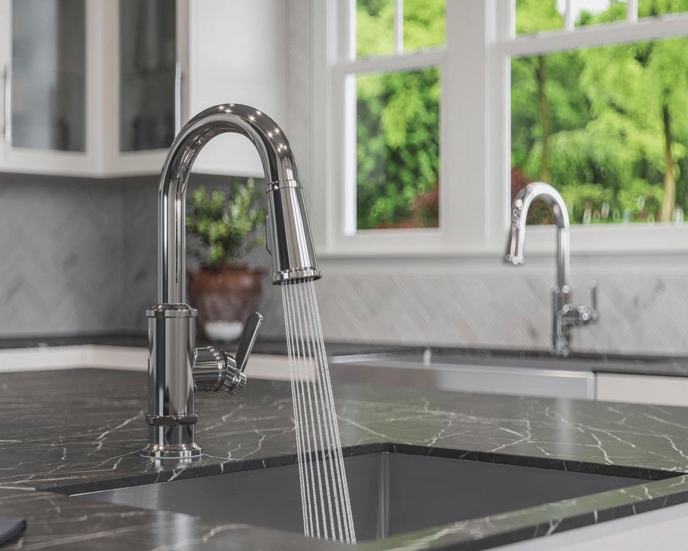 Pfister Polished Chrome Single Handle Lever Bar Faucet 