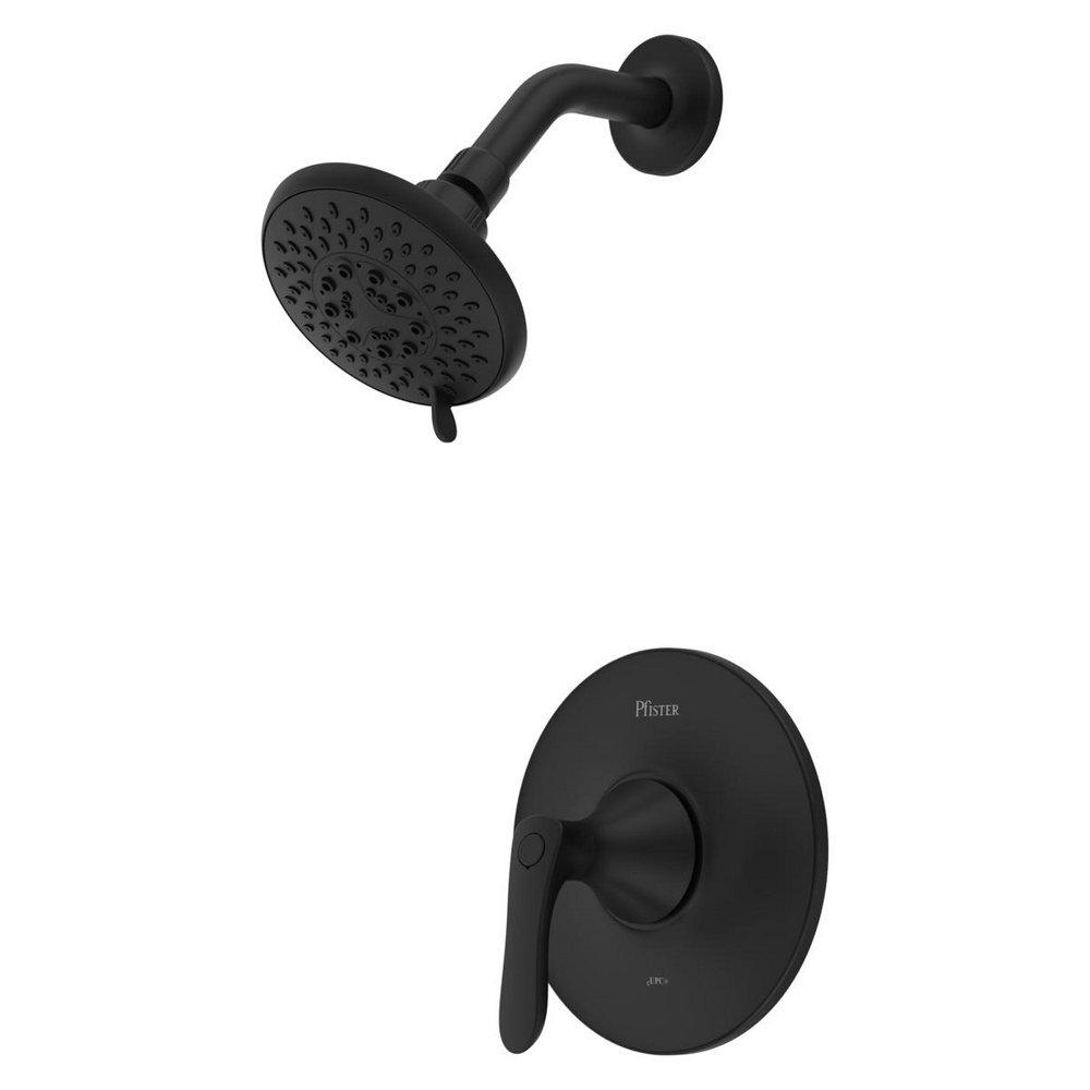 Pfister Matte Black Single Handle Multi Function Shower Faucet (Trim Only) 
