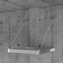 26-1/2 in. Galvanized Steel Wall Mount Water Heater Stand 